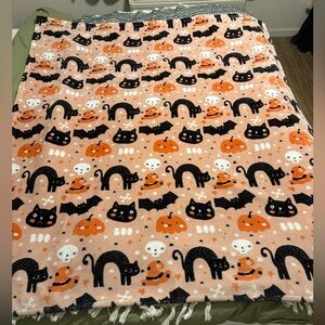 Halloween girly blanket throw